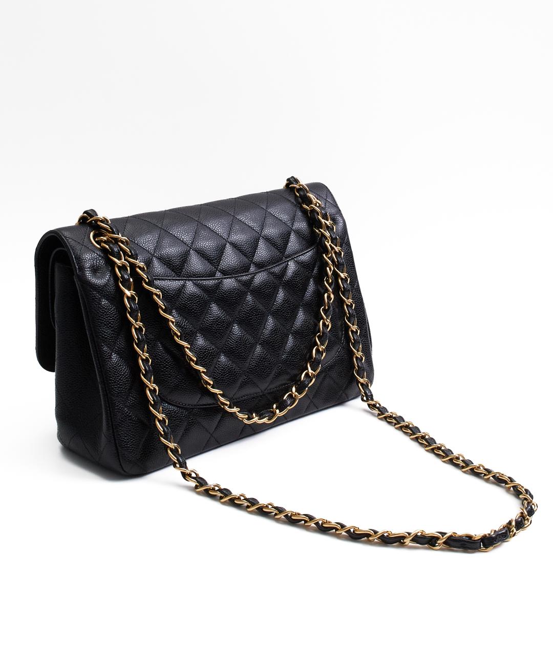 CHANEL Черная кожаная сумка через плечо, фото 4