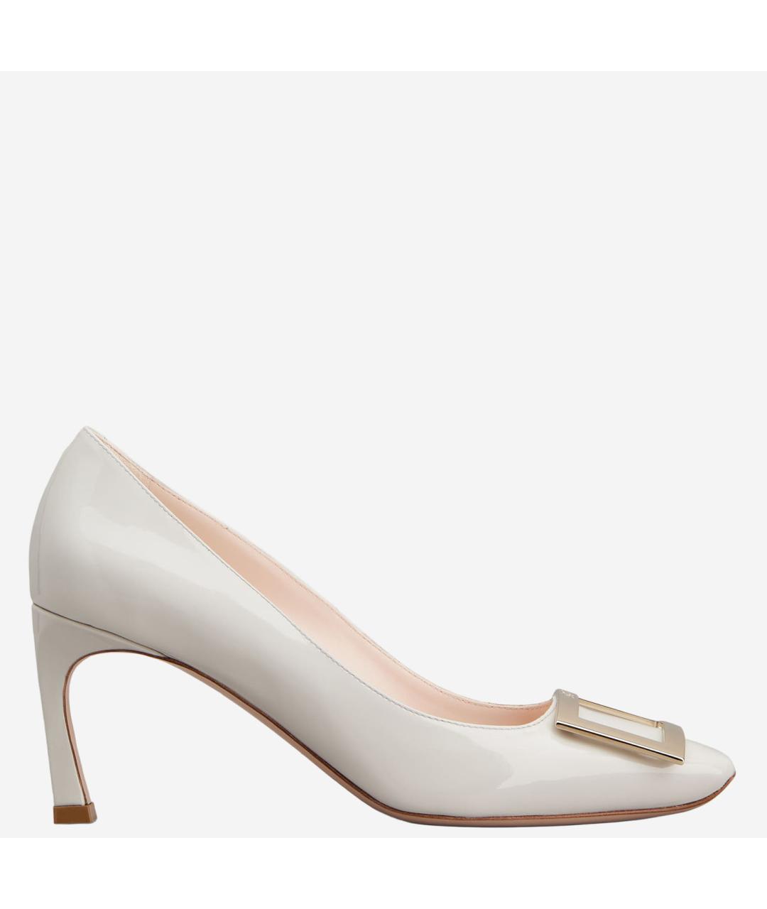 ROGER VIVIER Бежевые кожаные туфли, фото 6