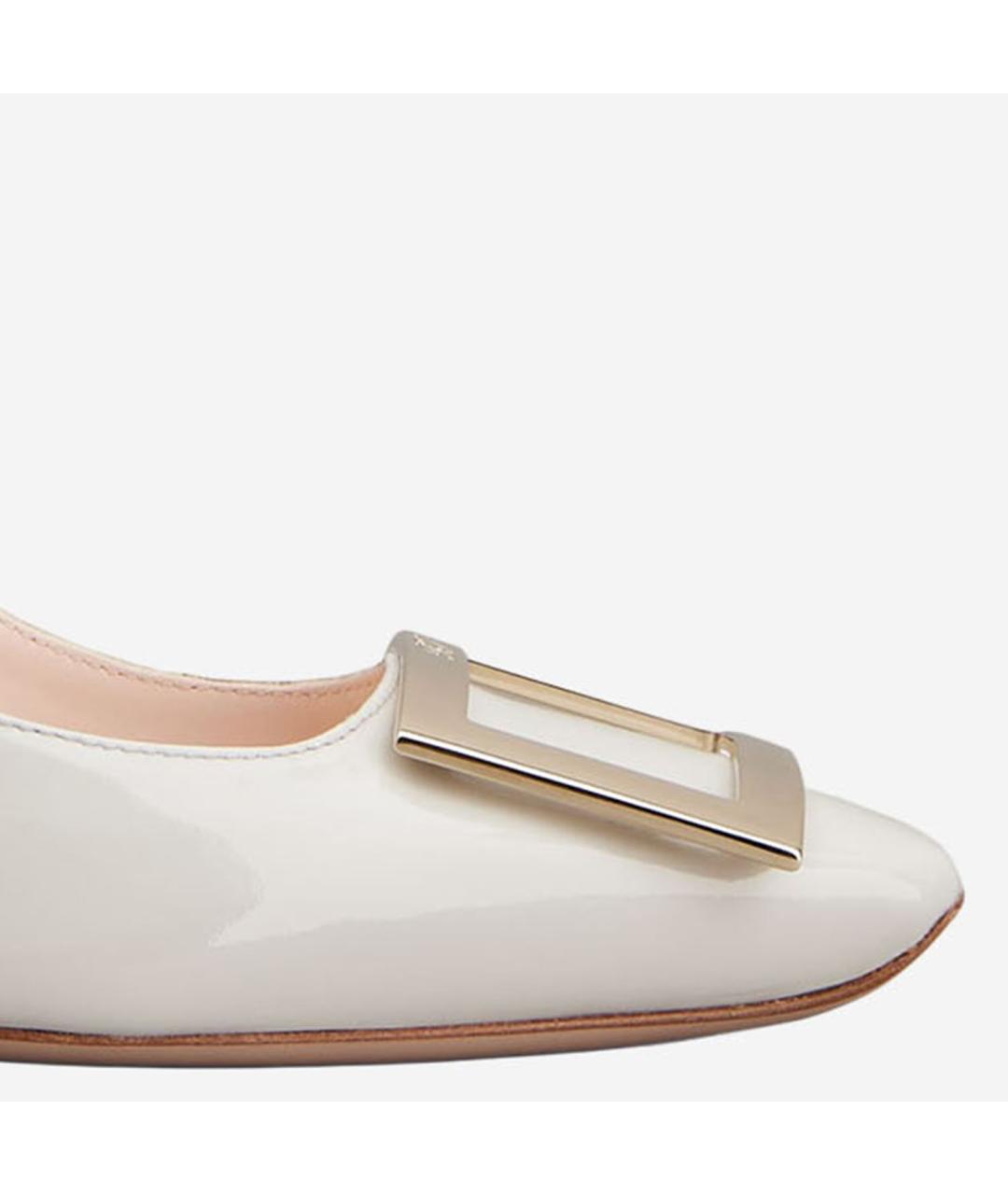 ROGER VIVIER Бежевые кожаные туфли, фото 5