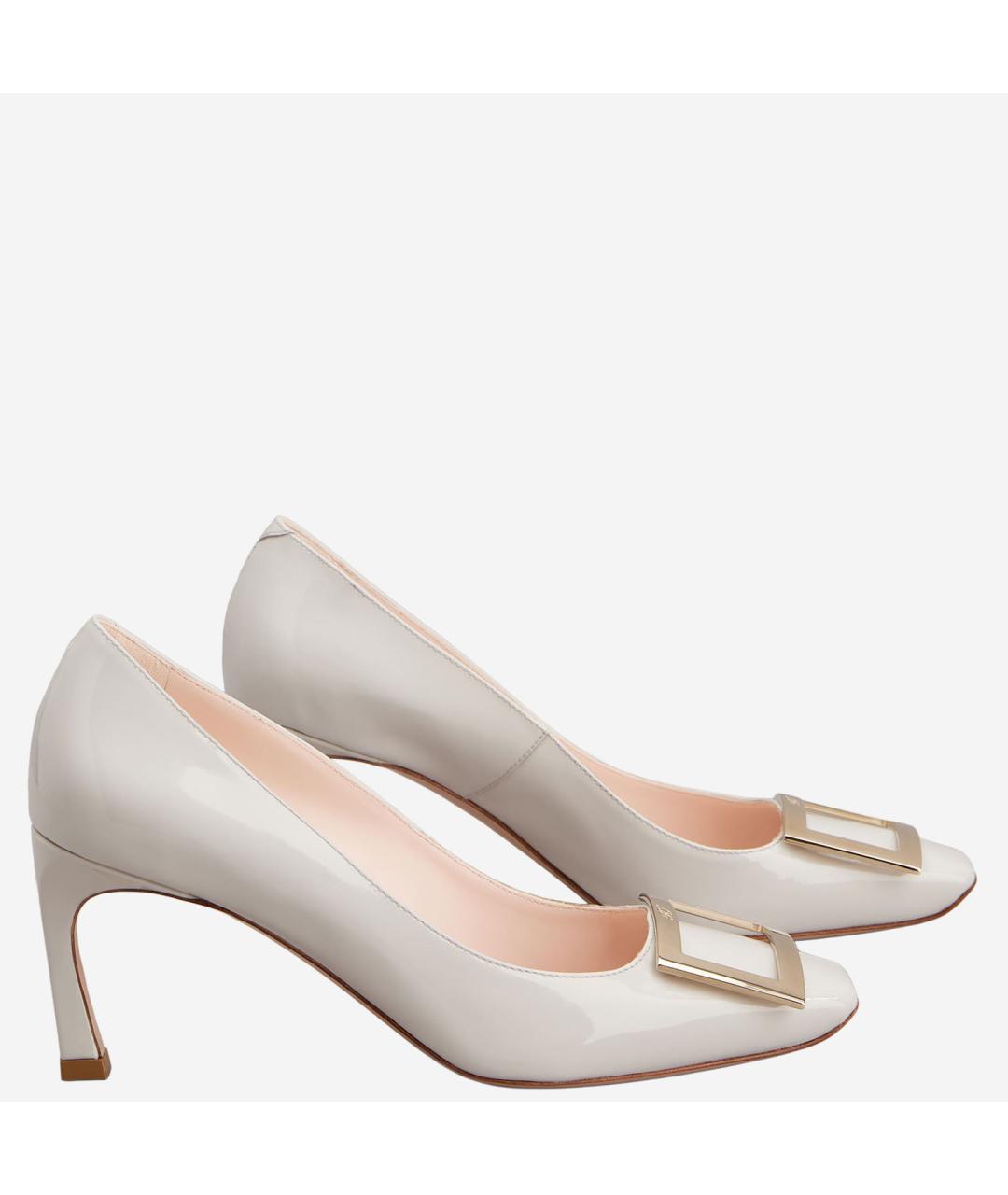 ROGER VIVIER Бежевые кожаные туфли, фото 2