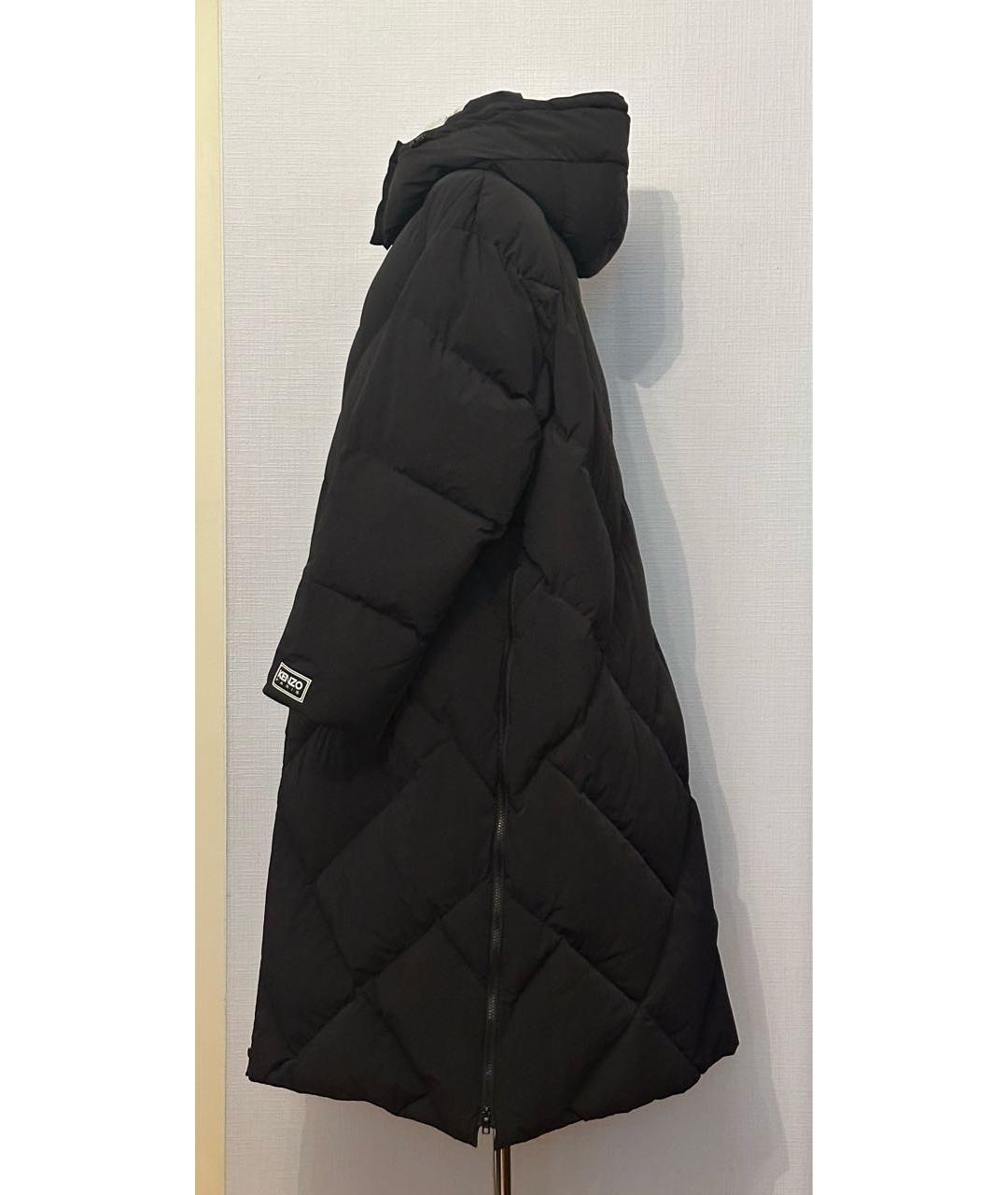 KENZO Черный синтетический пуховик, фото 5