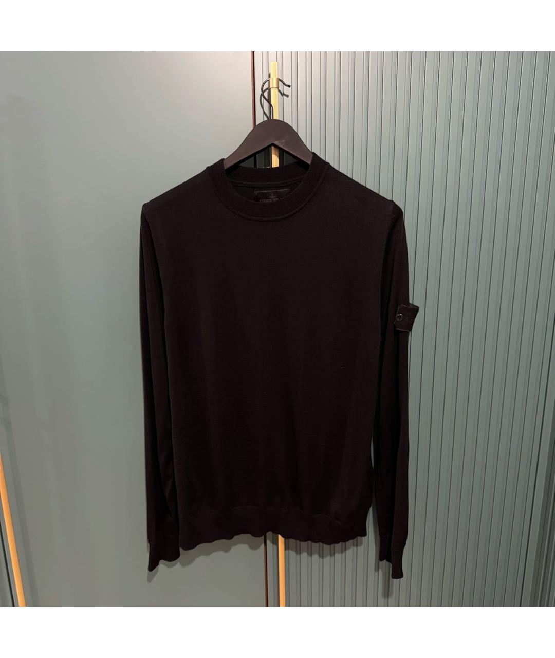 STONE ISLAND Черный джемпер / свитер, фото 3