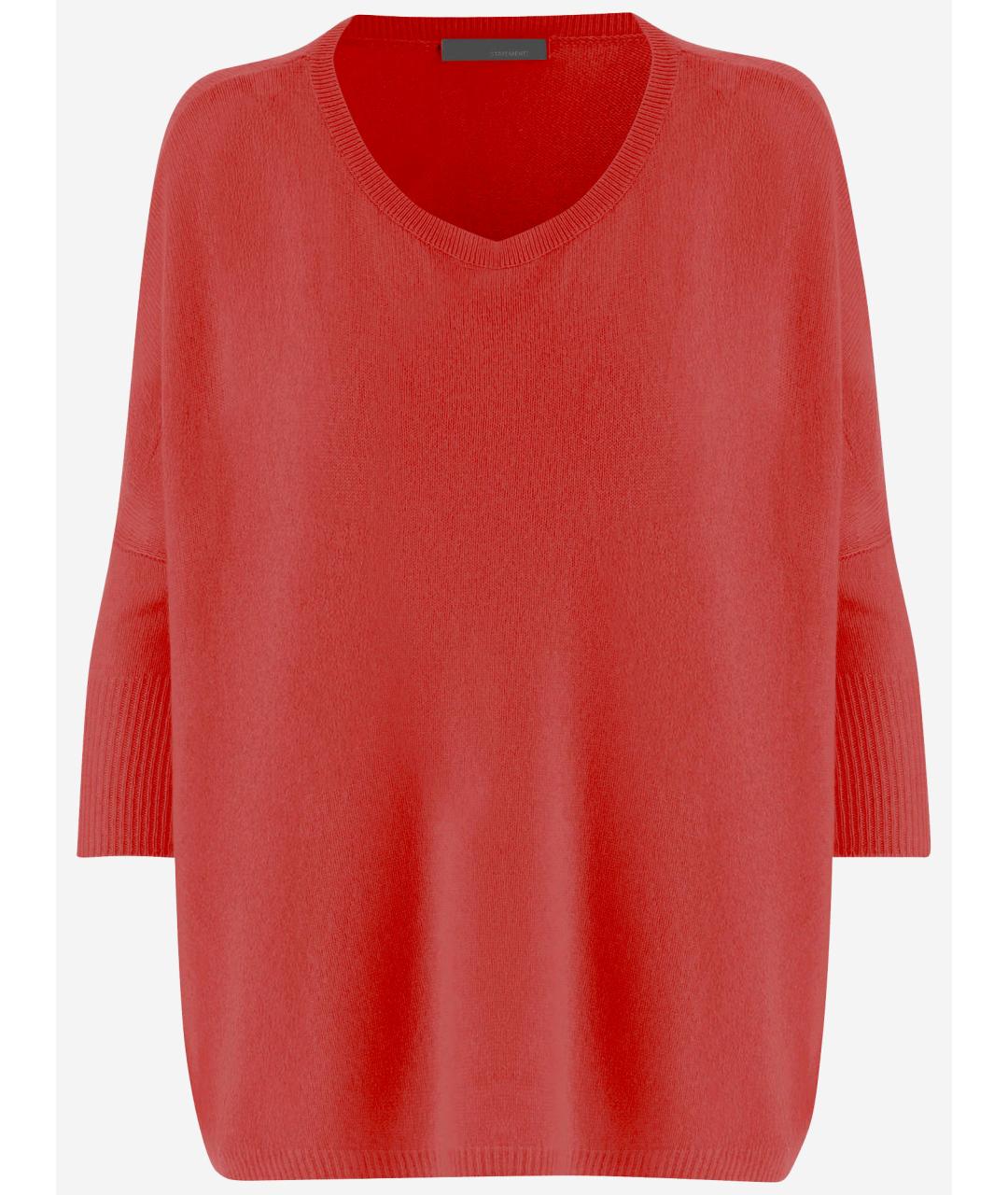 ALLUDE Красный кашемировый джемпер / свитер, фото 3