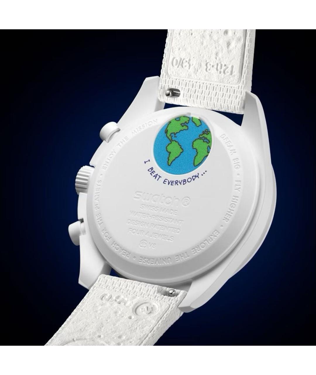 Swatch Белые керамические часы, фото 3