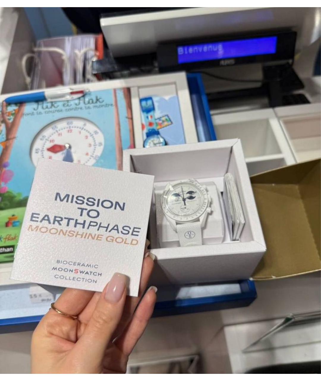 Swatch Белые керамические часы, фото 6