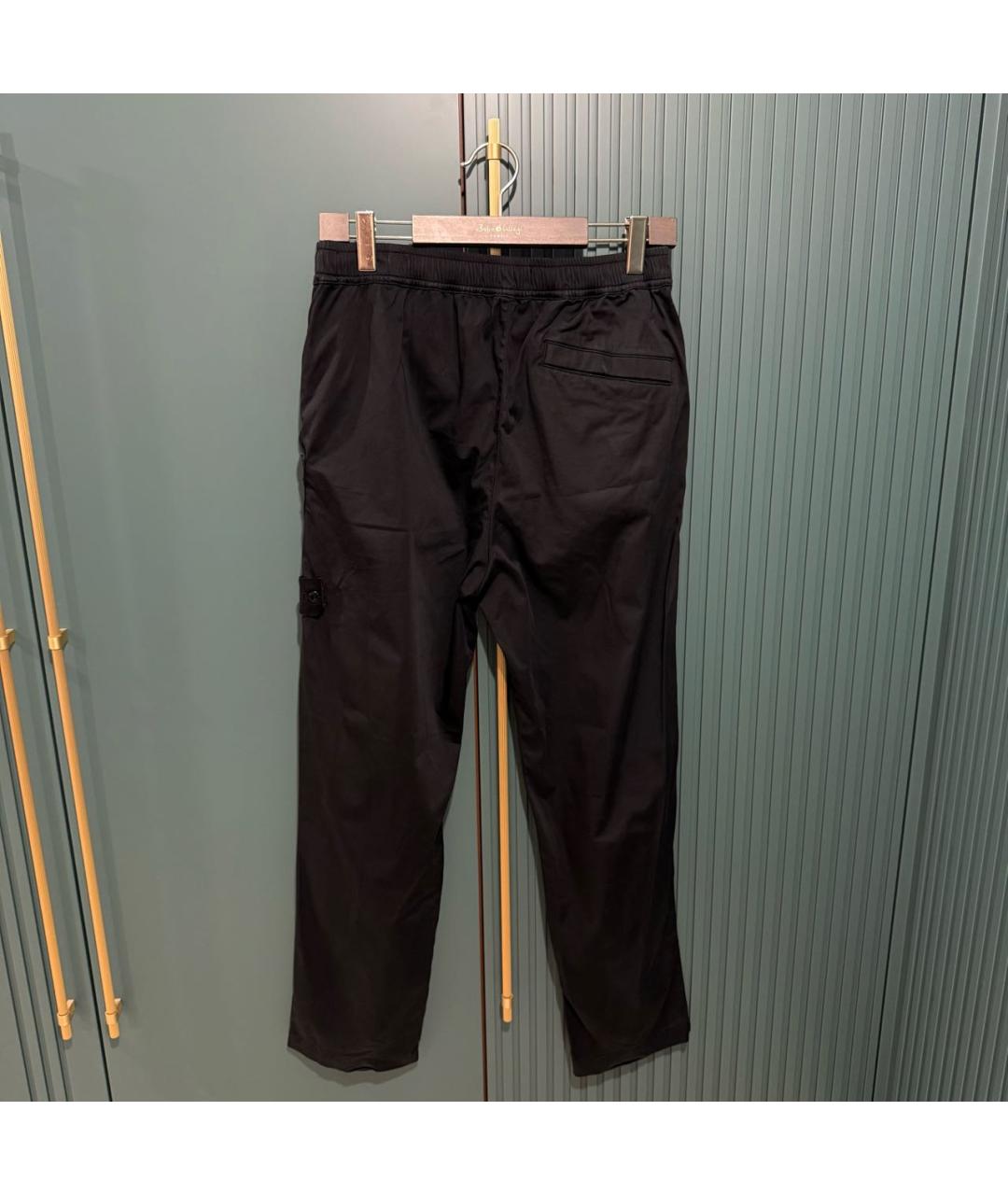 STONE ISLAND Черные повседневные брюки, фото 2