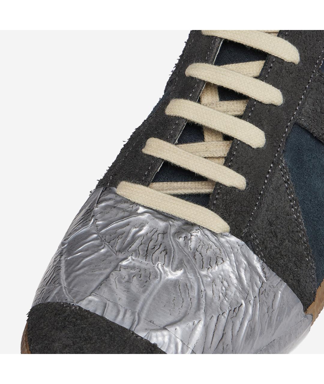 MAISON MARGIELA Мульти замшевые низкие кроссовки / кеды, фото 4