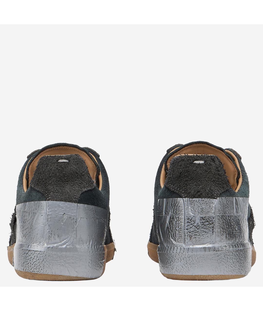 MAISON MARGIELA Мульти замшевые низкие кроссовки / кеды, фото 3