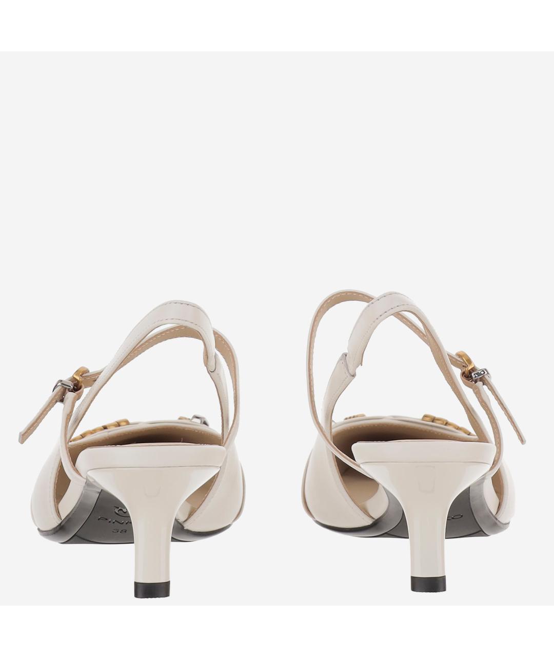 PINKO Белые лодочки на низком каблуке, фото 3