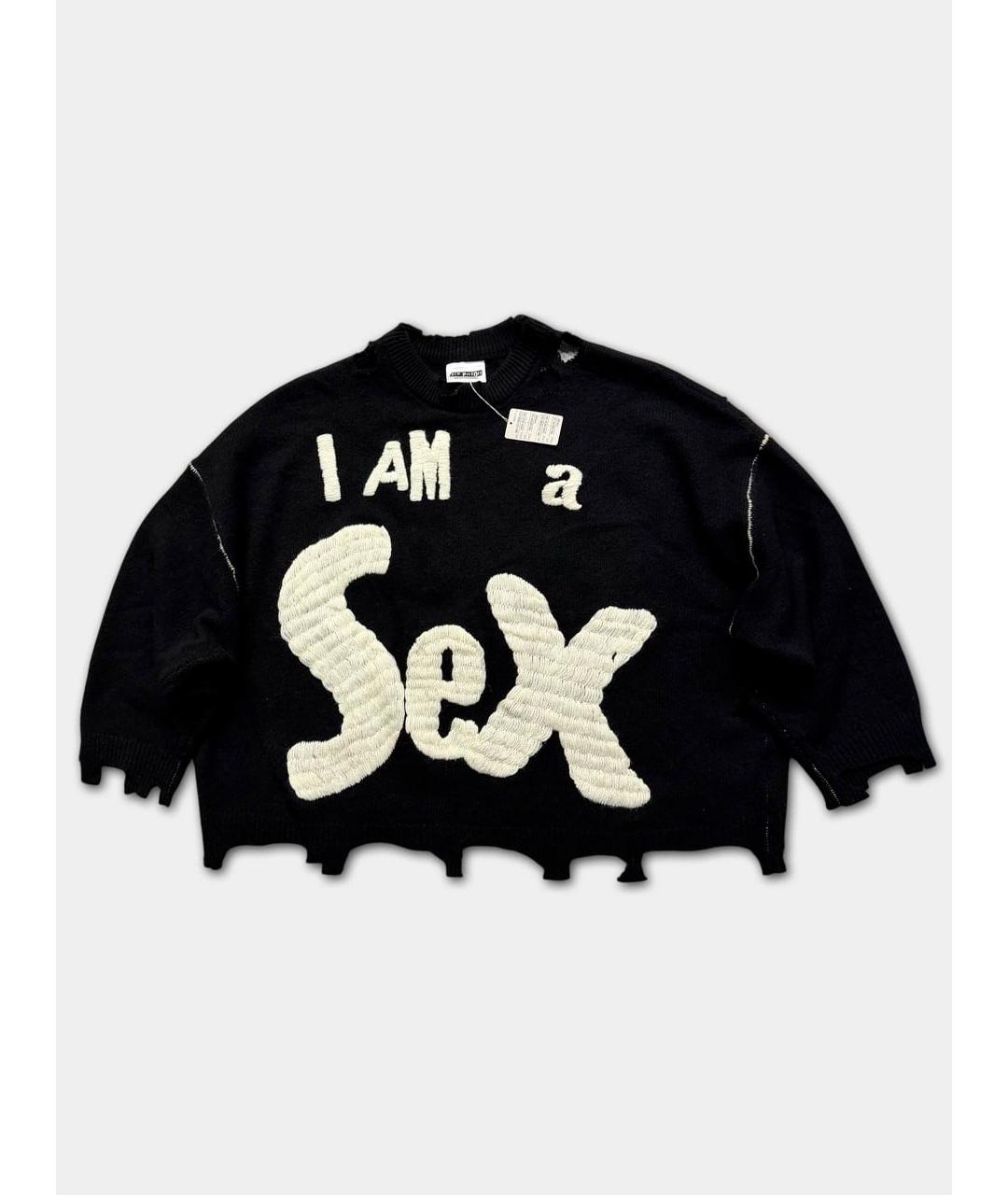 SAINT Mxxxxxx Черный шерстяной джемпер / свитер, фото 6