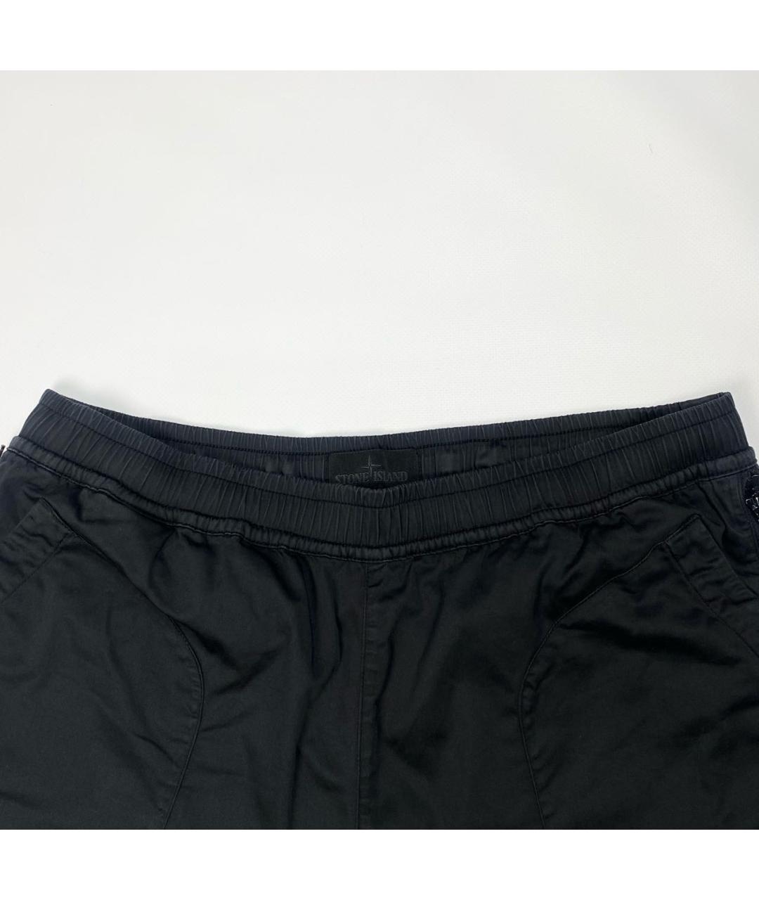 STONE ISLAND Черные шорты, фото 3