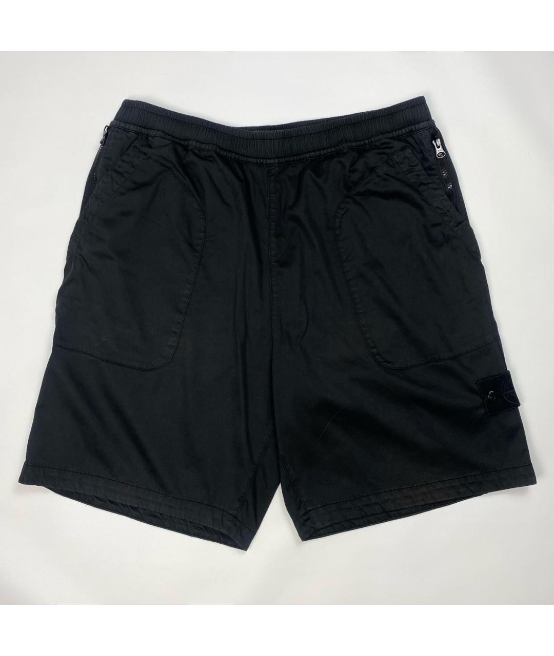 STONE ISLAND Черные шорты, фото 6