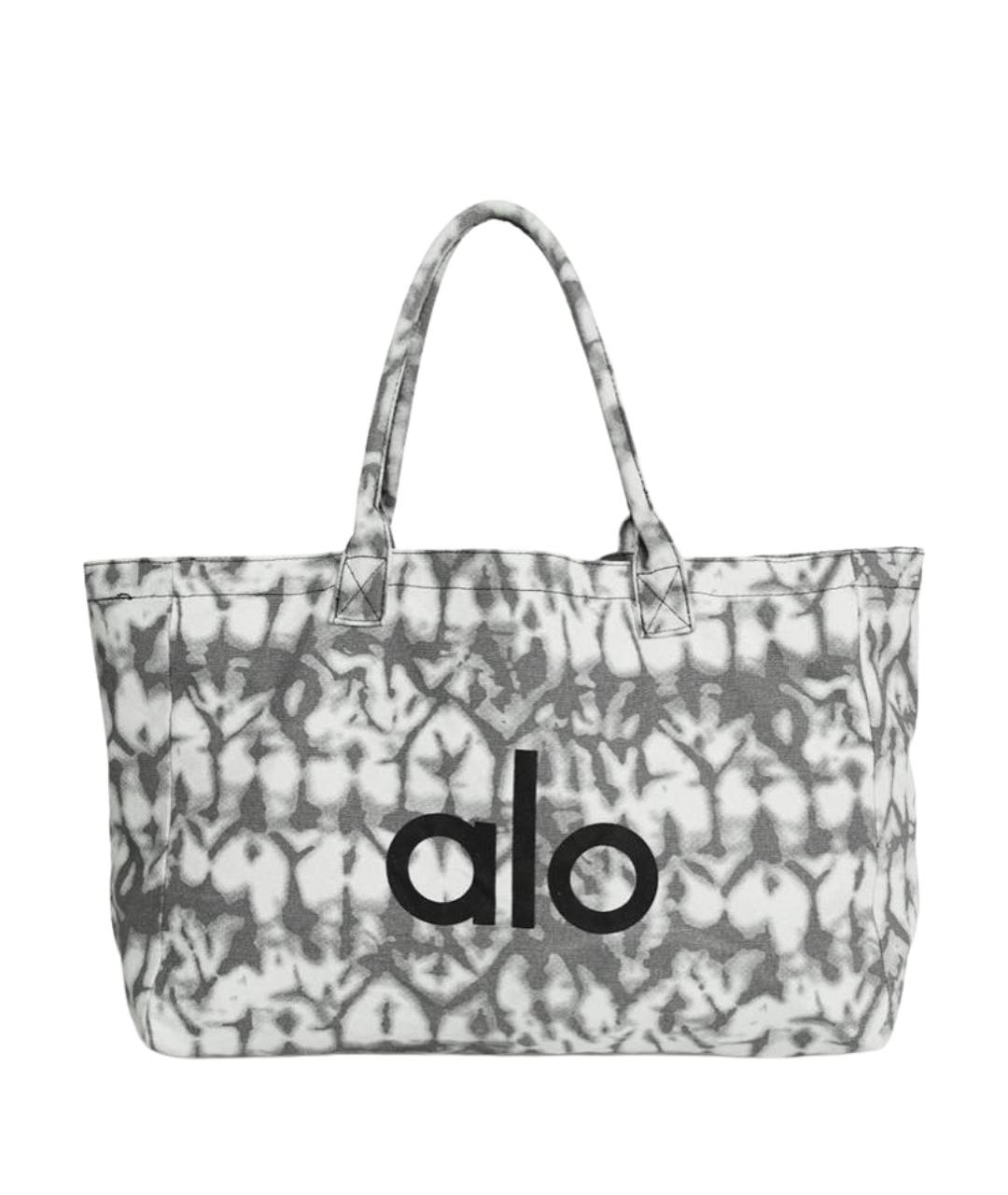 ALO YOGA Серая хлопковая дорожная/спортивная сумка, фото 1