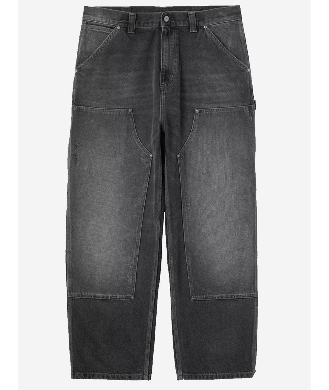 CARHARTT WIP Серые хлопковые прямые джинсы, фото 4