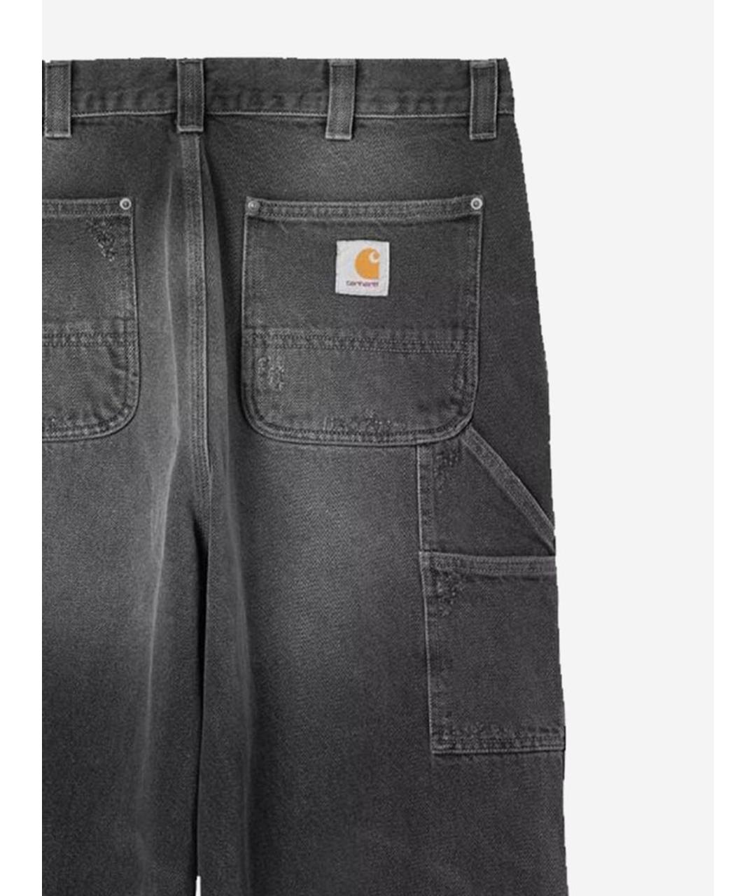 CARHARTT WIP Серые хлопковые прямые джинсы, фото 3