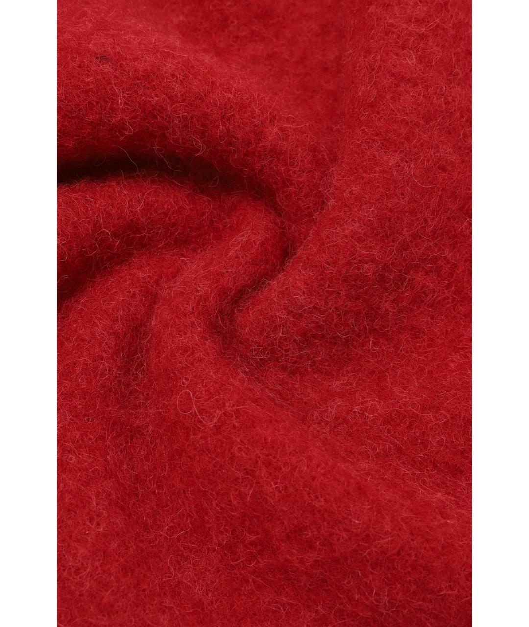 JACQUEMUS Красный шерстяной шарф, фото 2