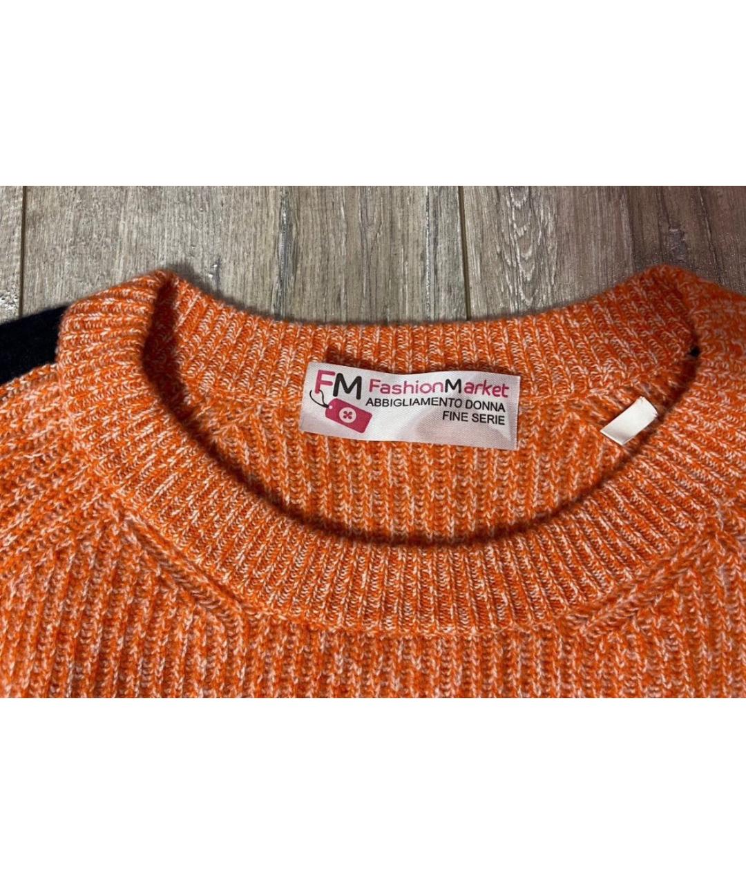 SPORTMAX Оранжевый кашемировый джемпер / свитер, фото 4