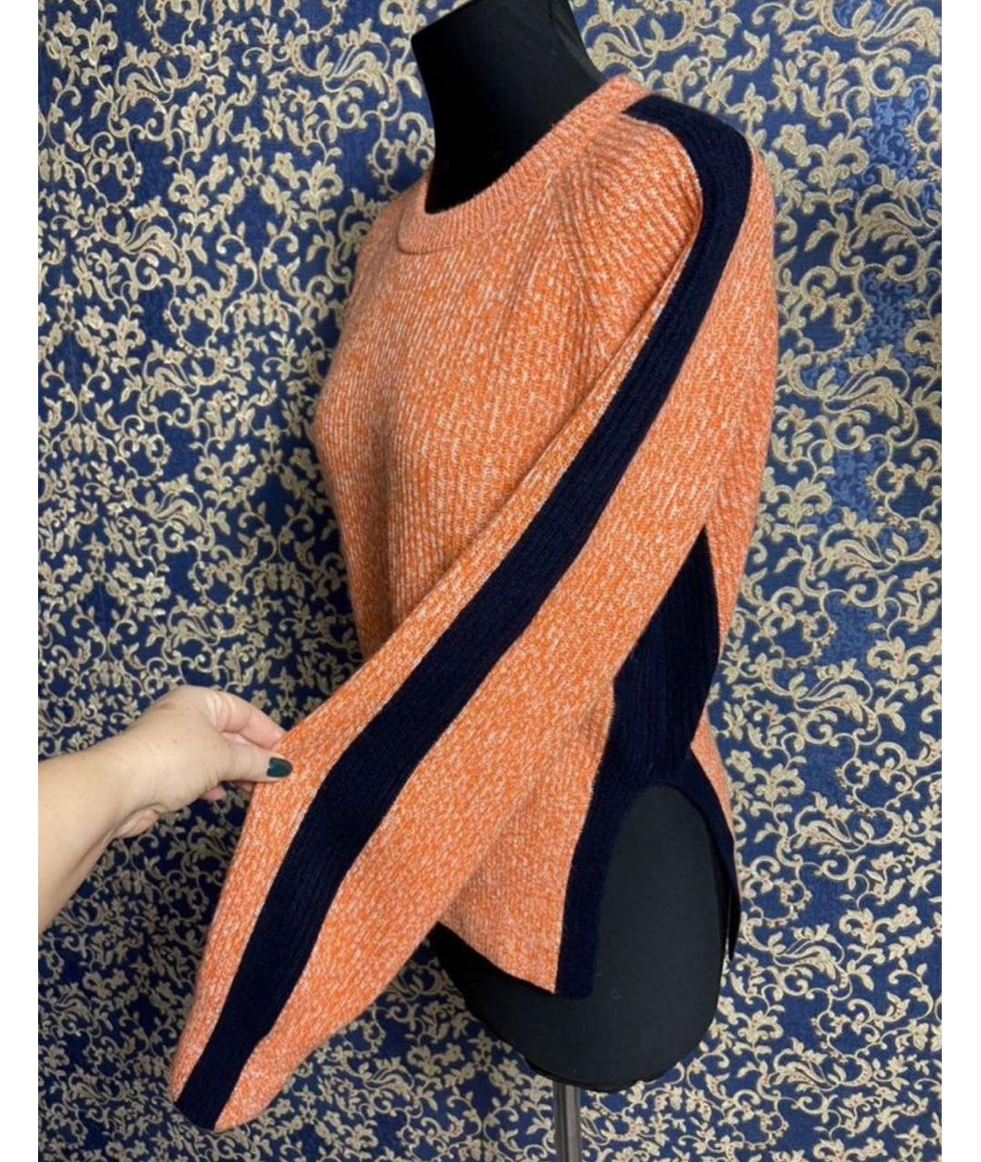 SPORTMAX Оранжевый кашемировый джемпер / свитер, фото 3