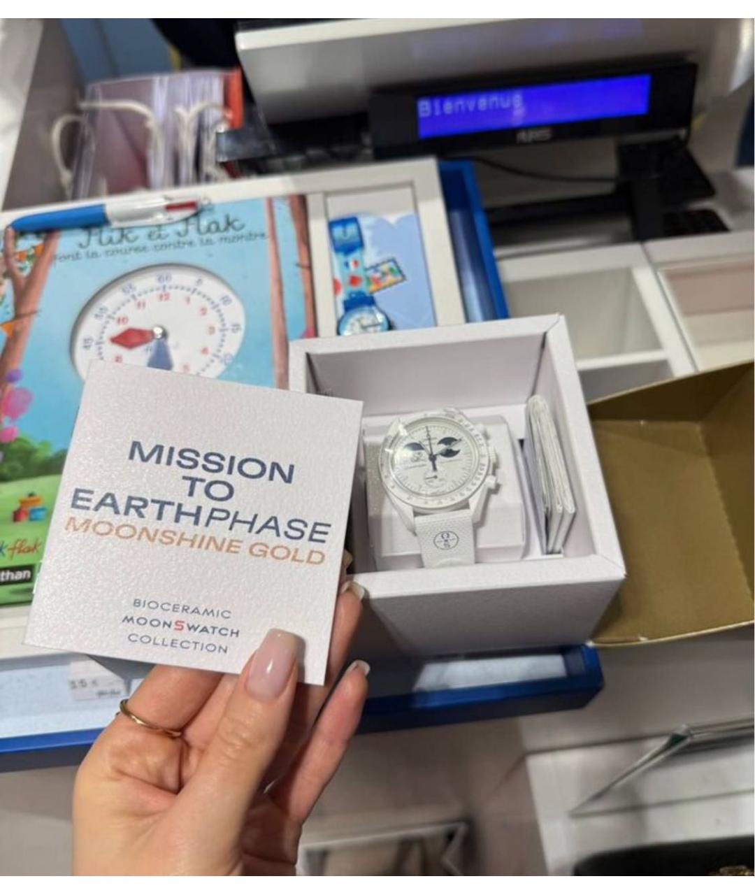 Swatch Белые керамические часы, фото 6