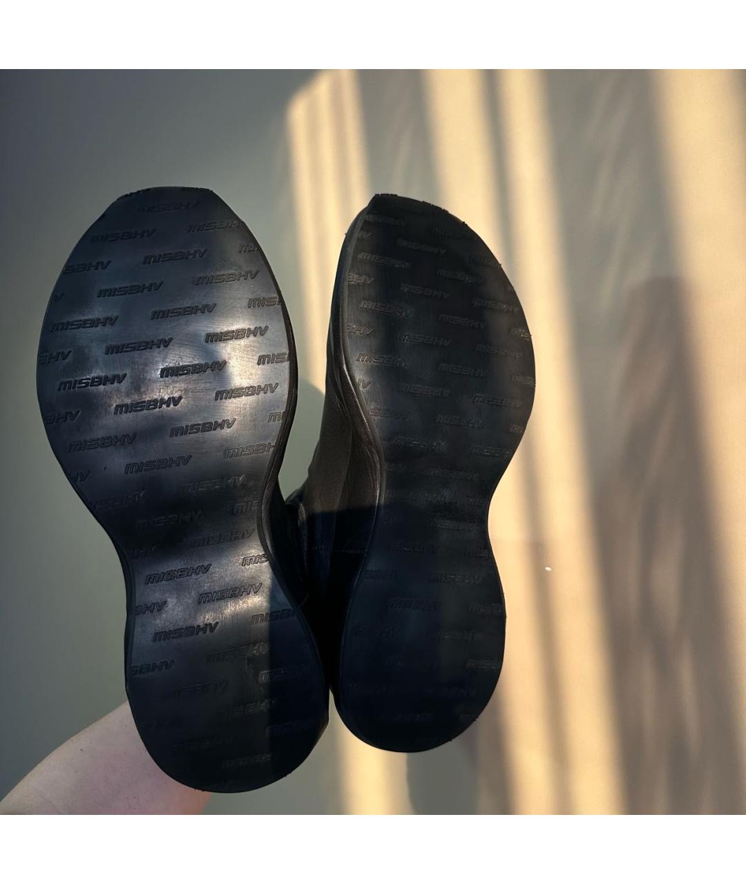 MISBHV Черные кожаные ботинки, фото 5