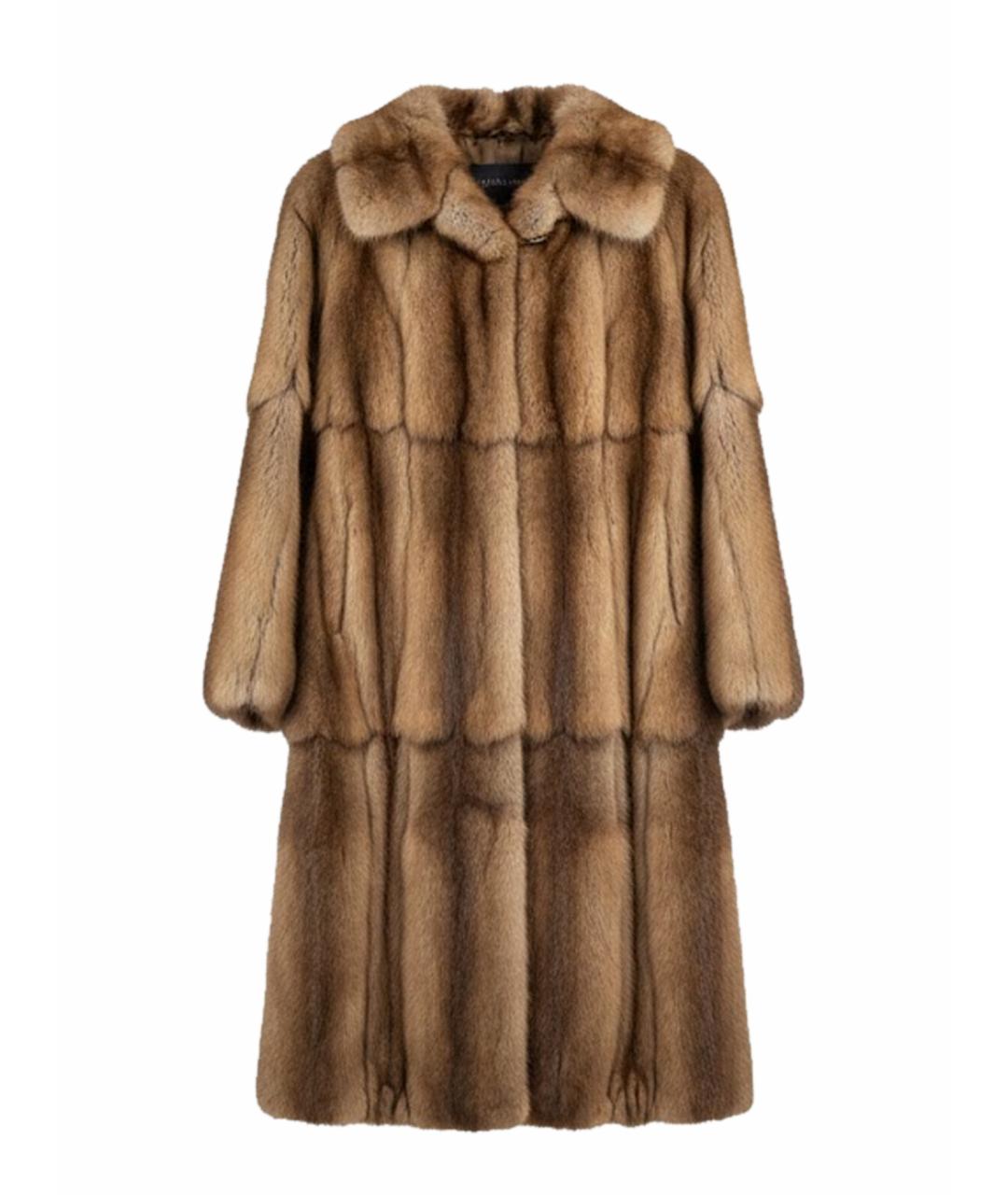 FENDI Коричневая меховая шуба, фото 7