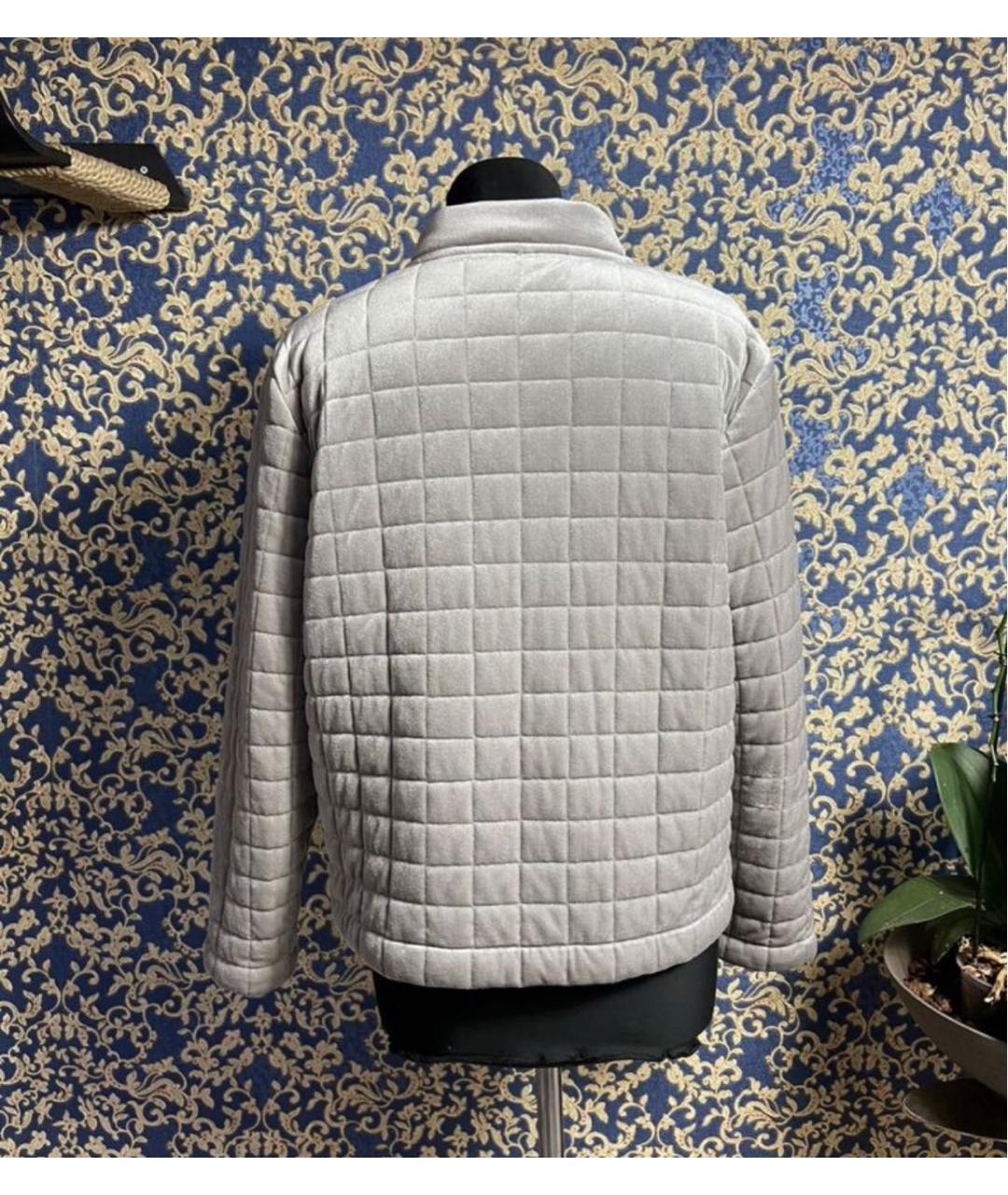 'S MAX MARA Серая бархатная куртка, фото 2