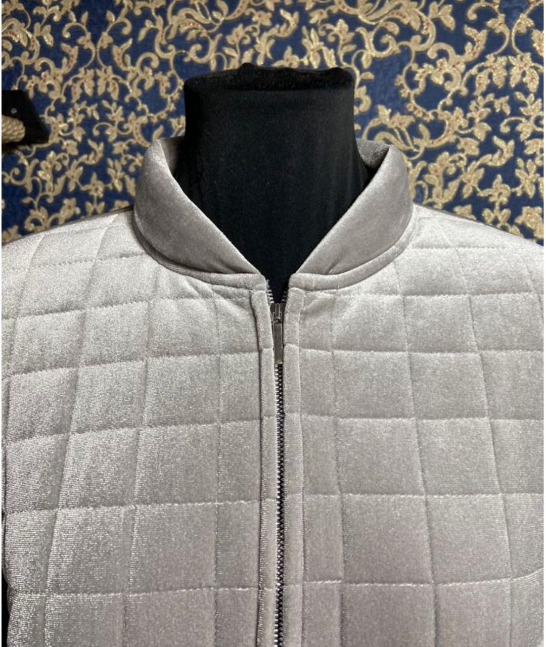 'S MAX MARA Серая бархатная куртка, фото 3