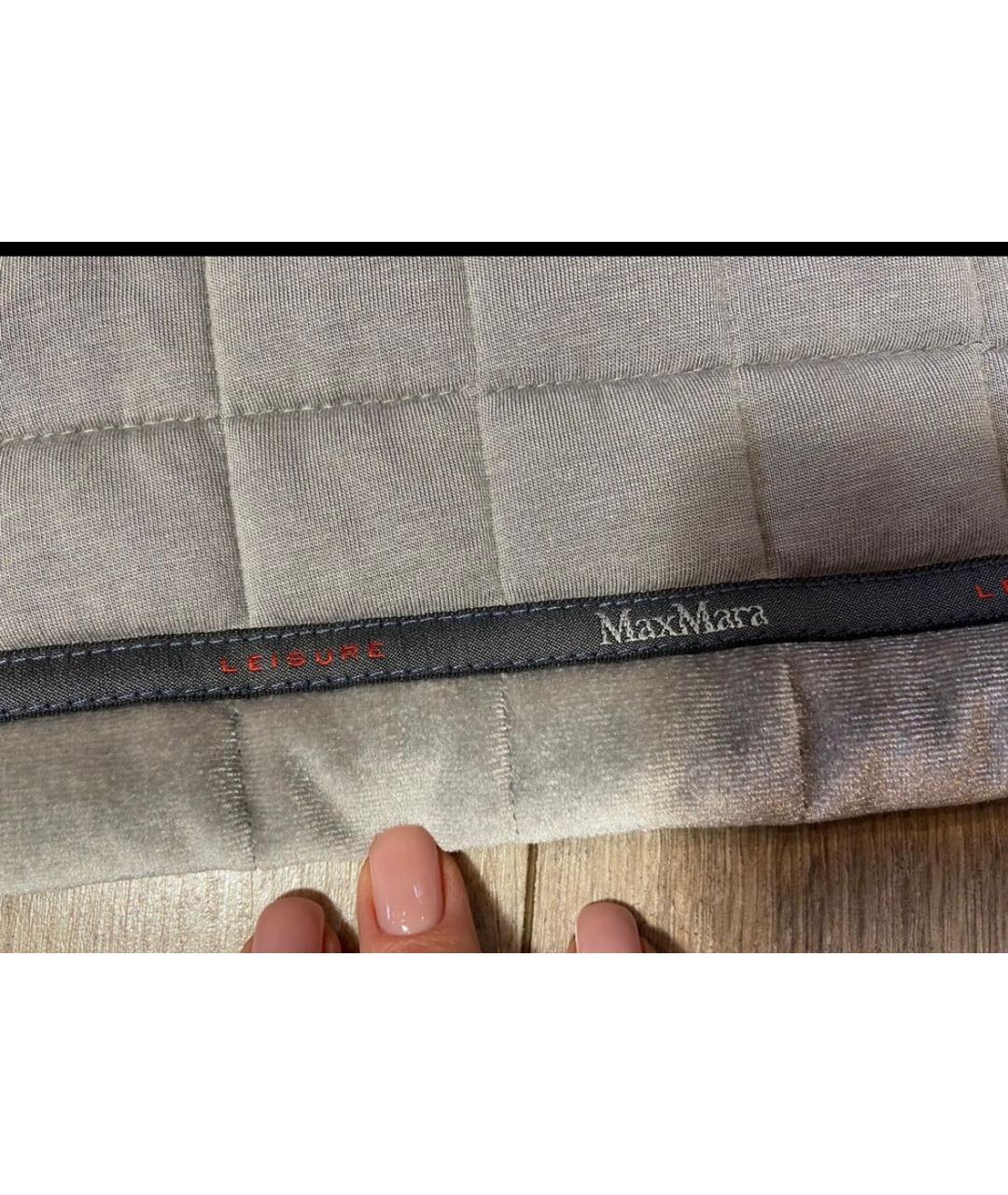 'S MAX MARA Серая бархатная куртка, фото 6