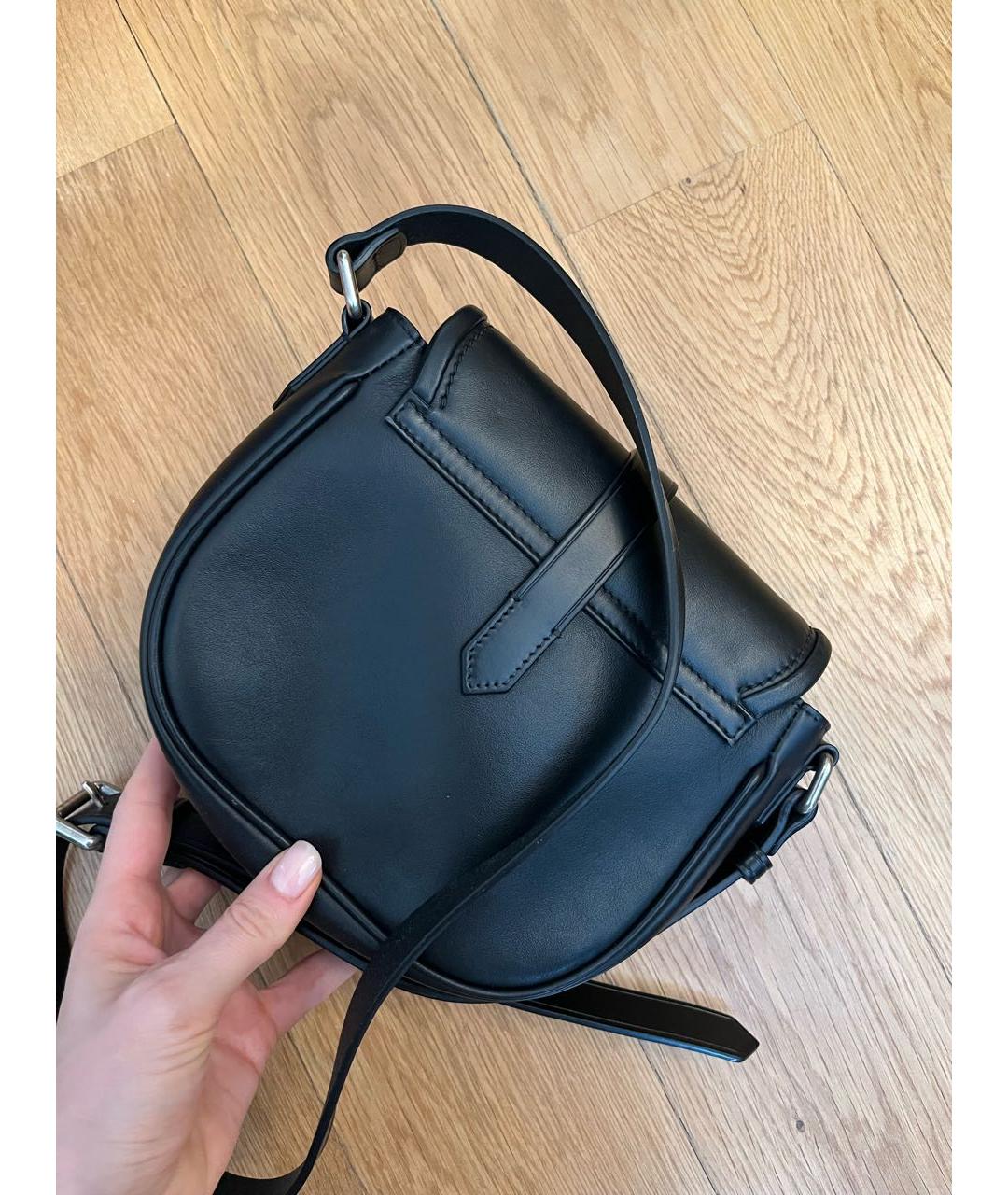 GOLDEN GOOSE DELUXE BRAND Черная кожаная сумка через плечо, фото 3