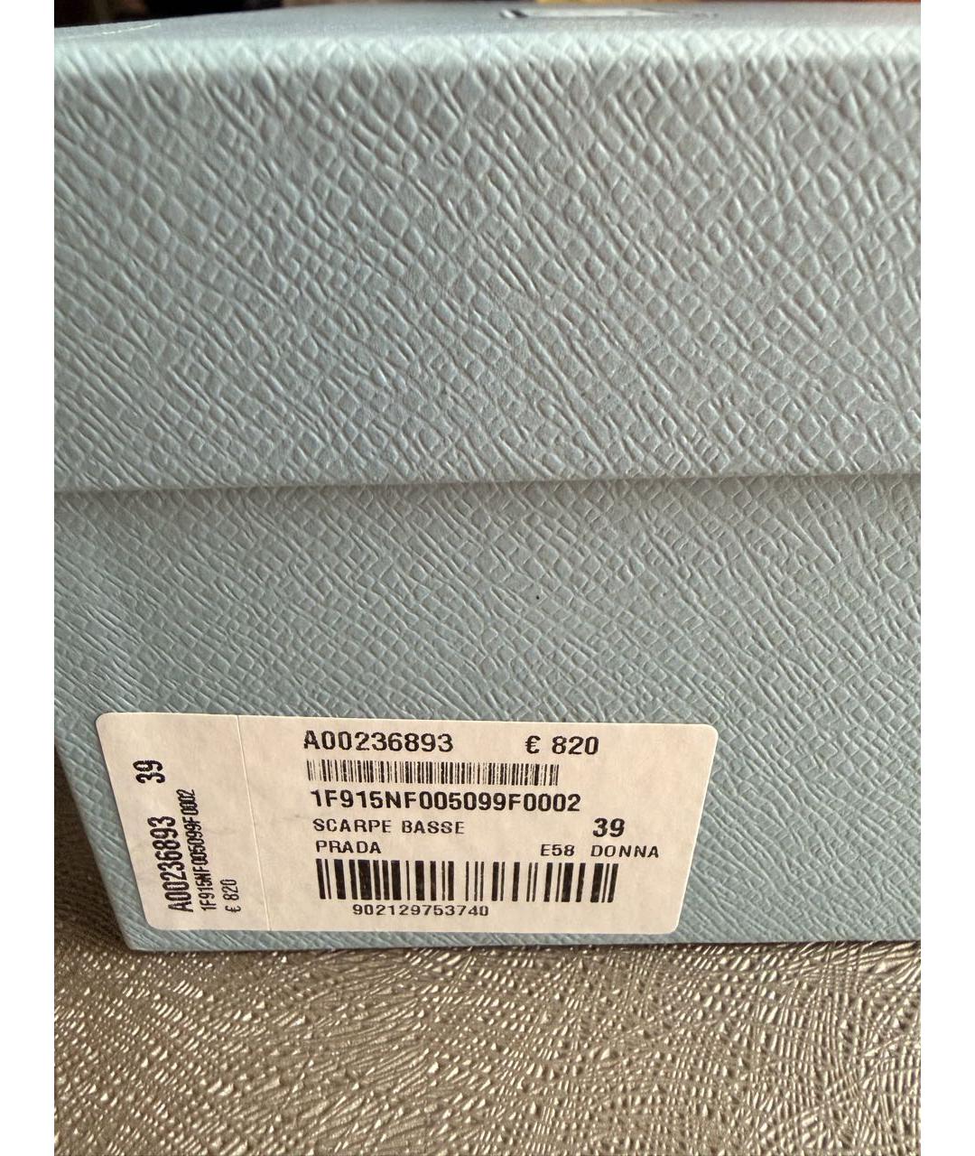 PRADA Черные кожаные балетки, фото 7