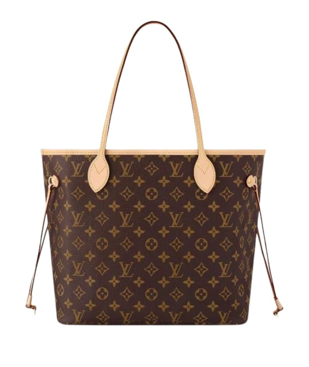 LOUIS VUITTON Коричневая кожаная сумка тоут, фото 1