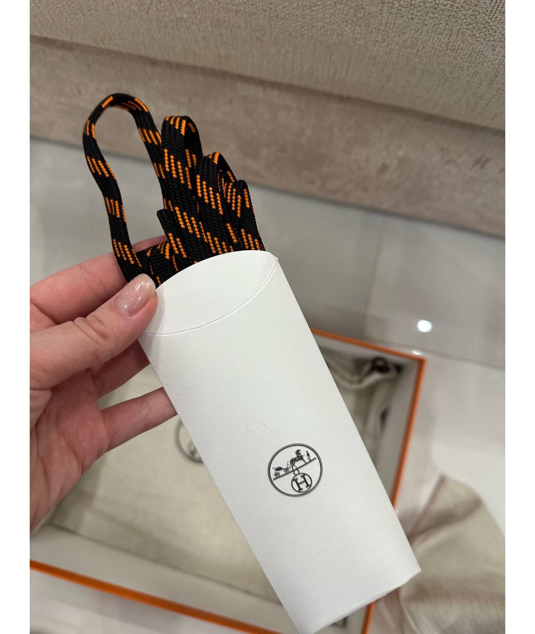 HERMES Черные синтетические ботинки, фото 7