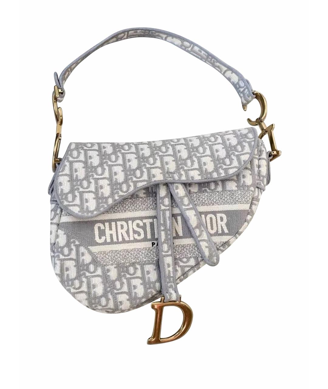 CHRISTIAN DIOR Серая сумка с короткими ручками, фото 1