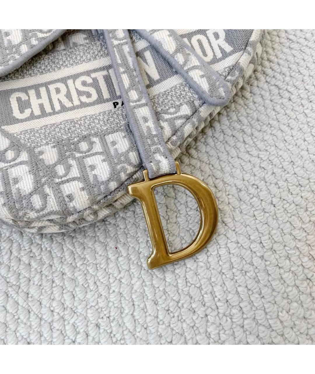 CHRISTIAN DIOR Серая сумка с короткими ручками, фото 3