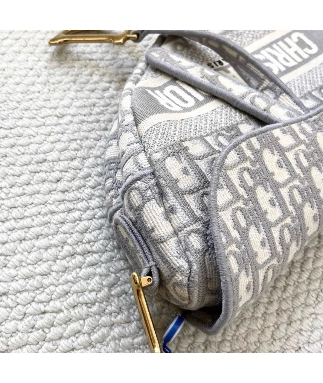 CHRISTIAN DIOR Серая сумка с короткими ручками, фото 6