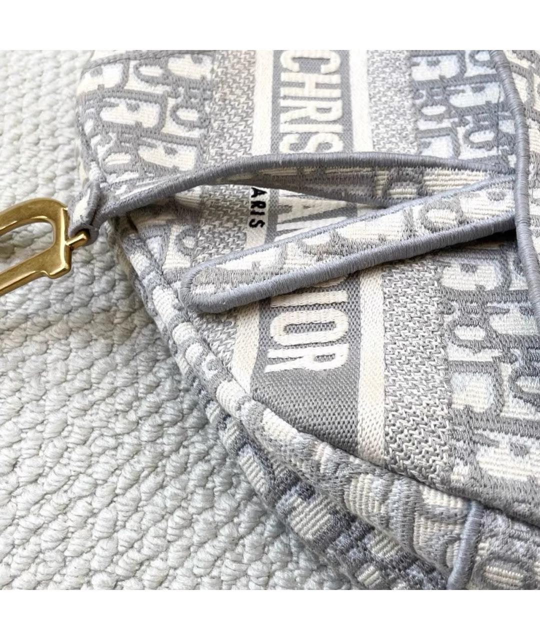 CHRISTIAN DIOR Серая сумка с короткими ручками, фото 5