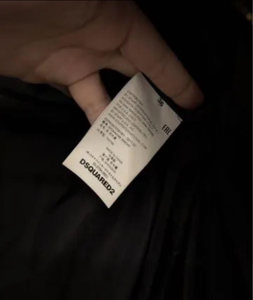 DSQUARED2 Черный пуховик, фото 5