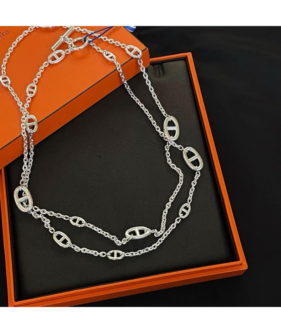 HERMES Серебряная серебряная цепочка, фото 5