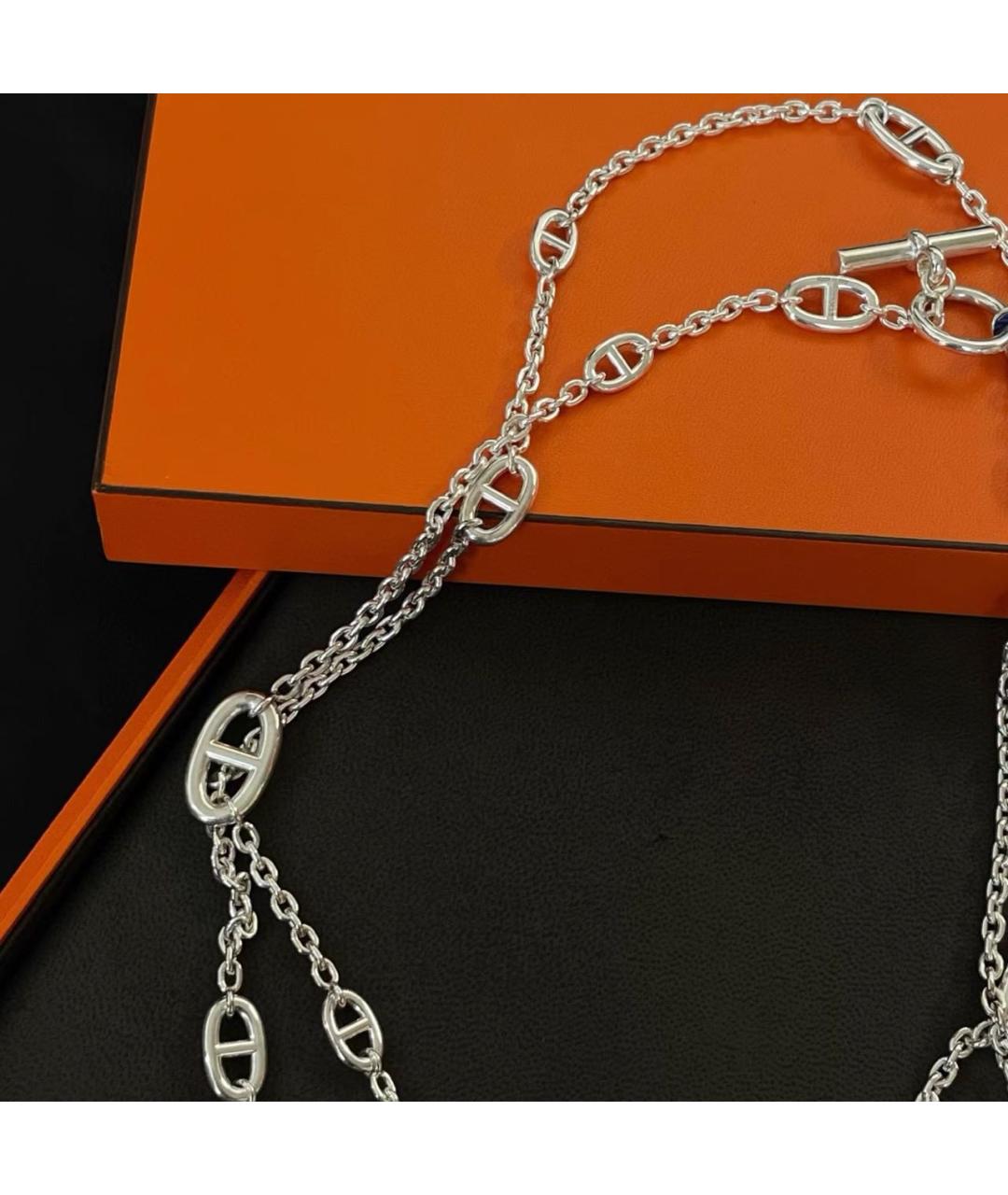 HERMES Серебряная серебряная цепочка, фото 7