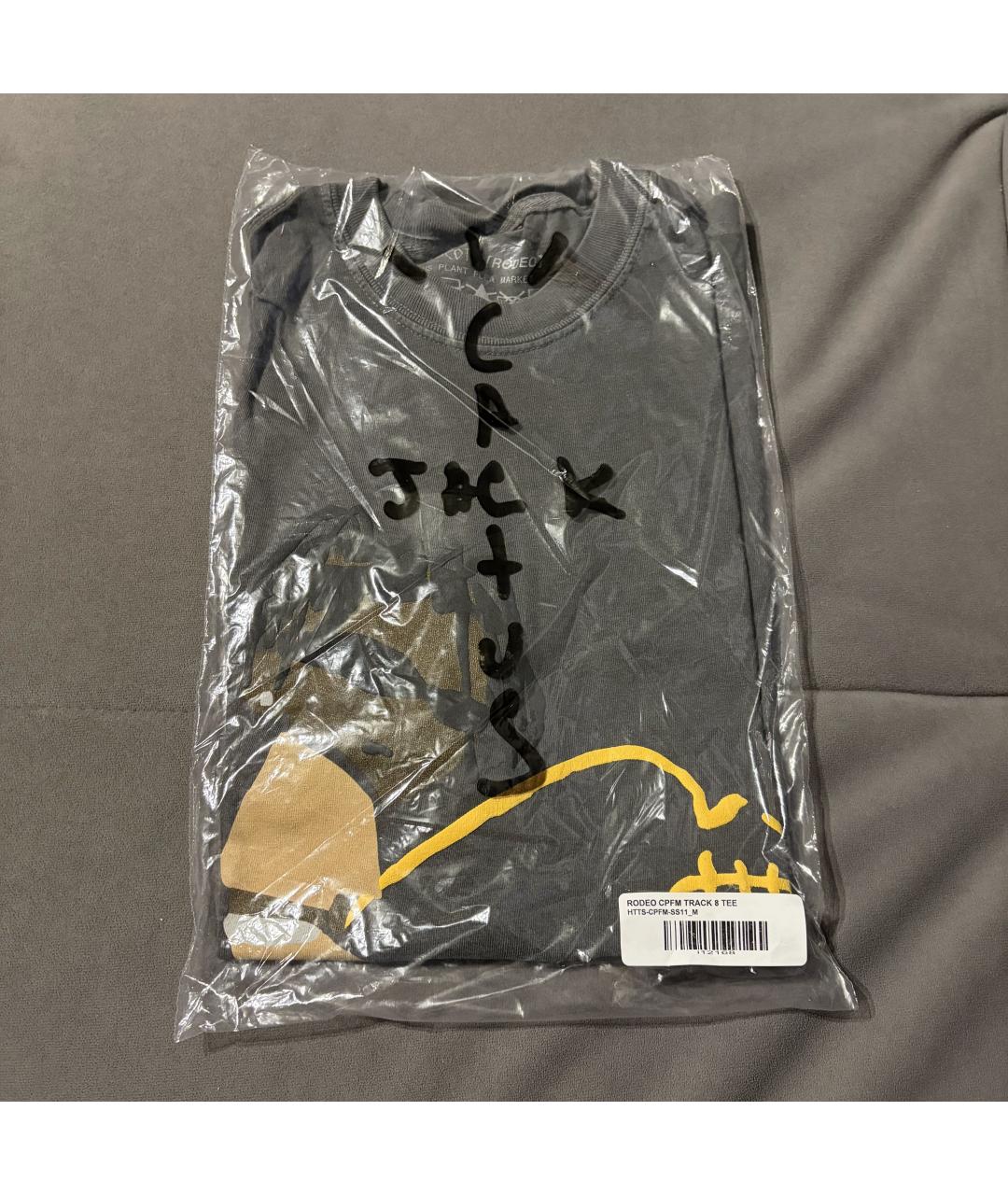 CACTUS JACK BY TRAVIS SCOTT Серая хлопковая футболка, фото 3