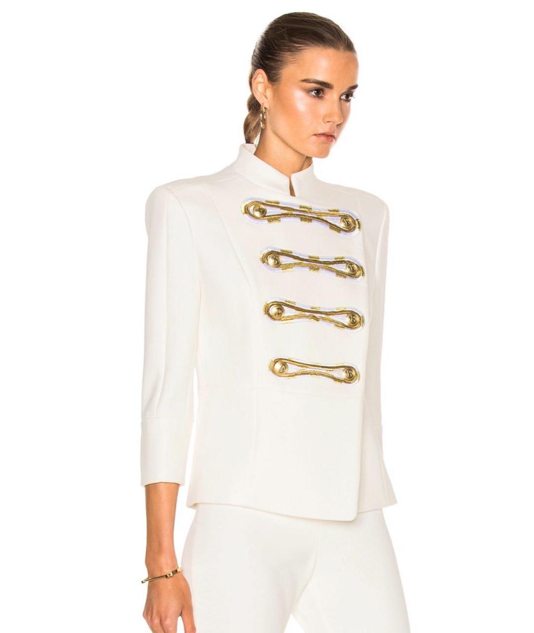 PIERRE BALMAIN Белый хлопковый жакет/пиджак, фото 6