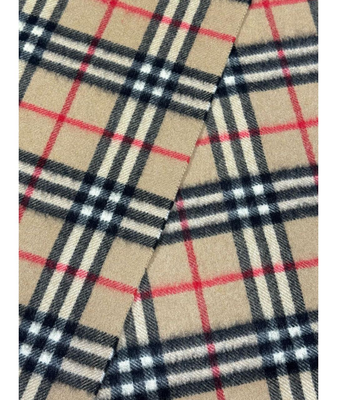 BURBERRY Бежевый кашемировый шарф, фото 3