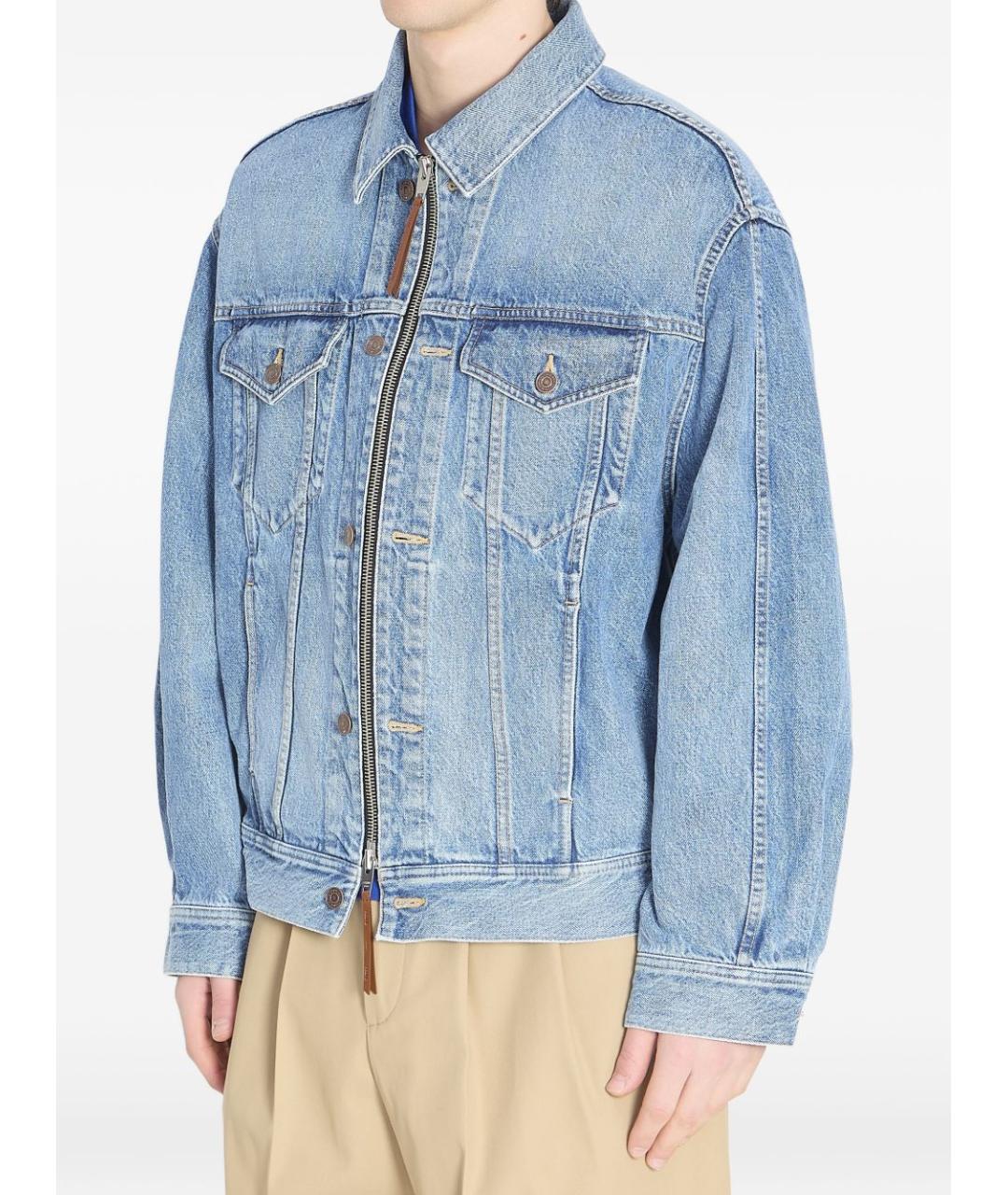 CELINE Голубая хлопковая куртка, фото 4