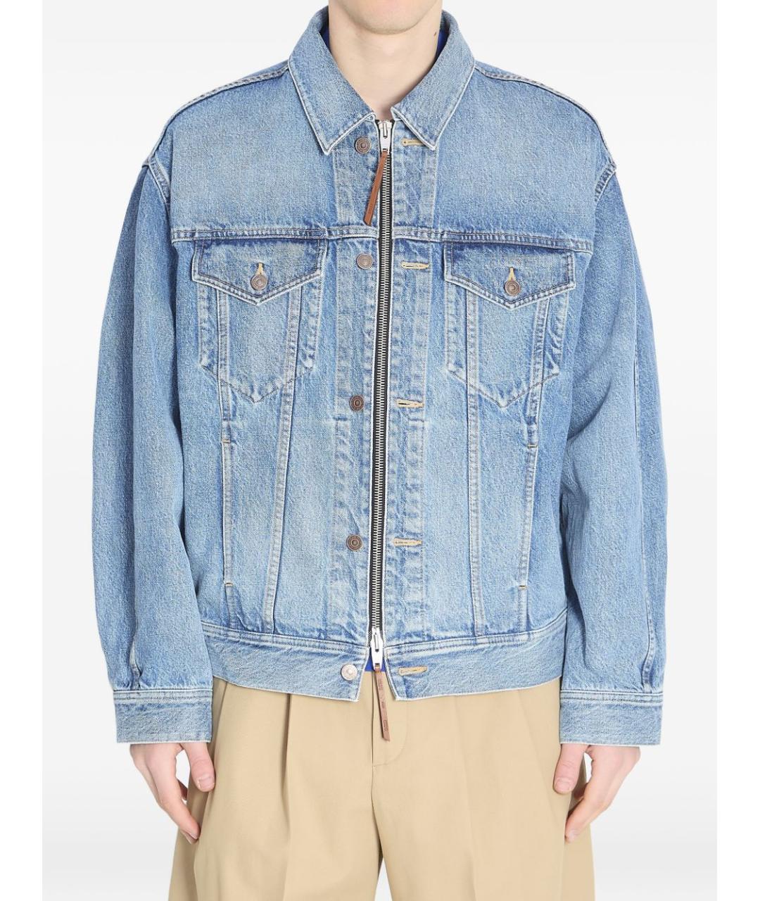 CELINE Голубая хлопковая куртка, фото 5