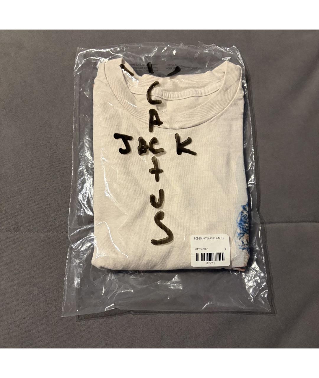 CACTUS JACK BY TRAVIS SCOTT Белая хлопковая футболка, фото 3