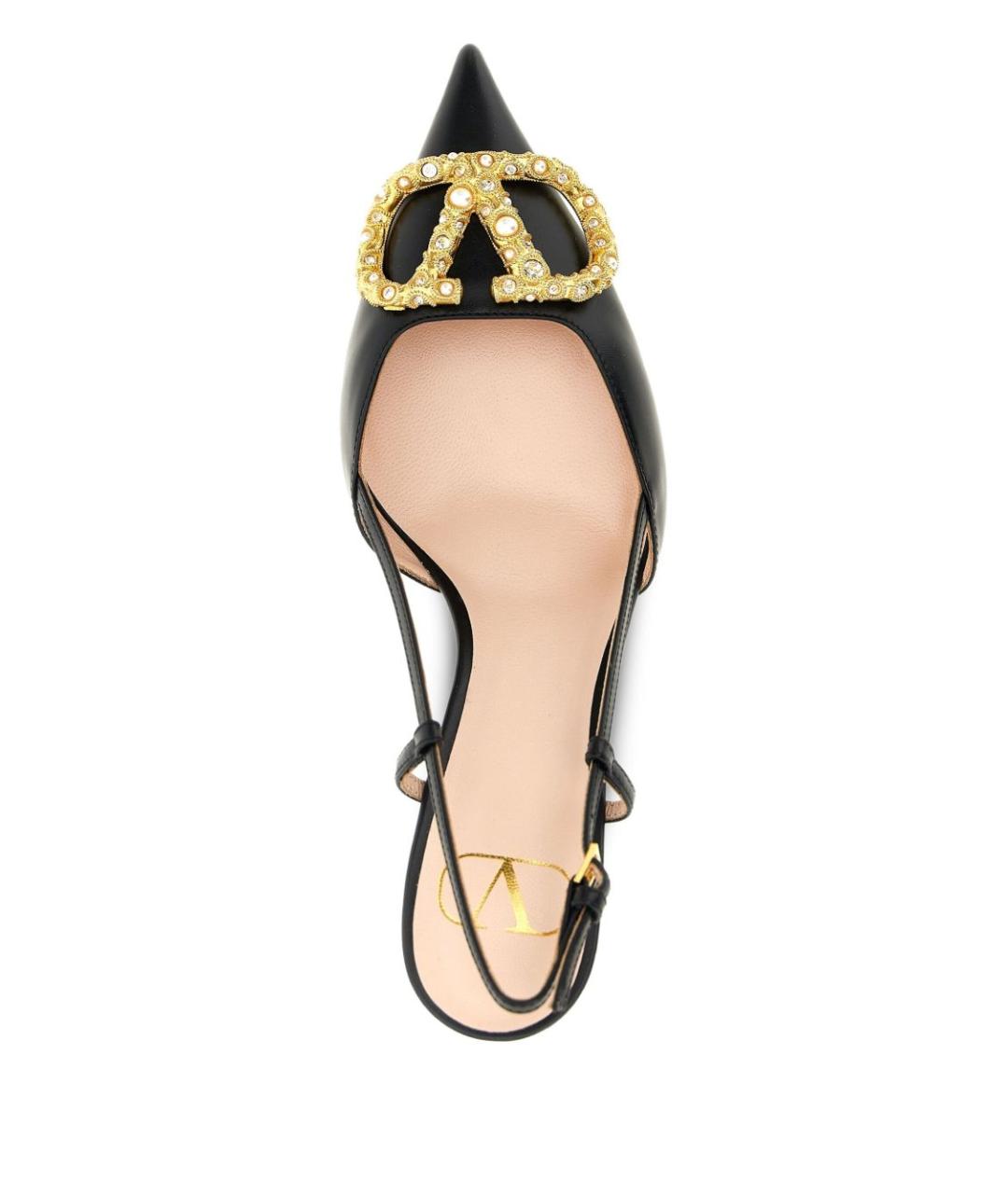 VALENTINO Черные кожаные туфли, фото 3