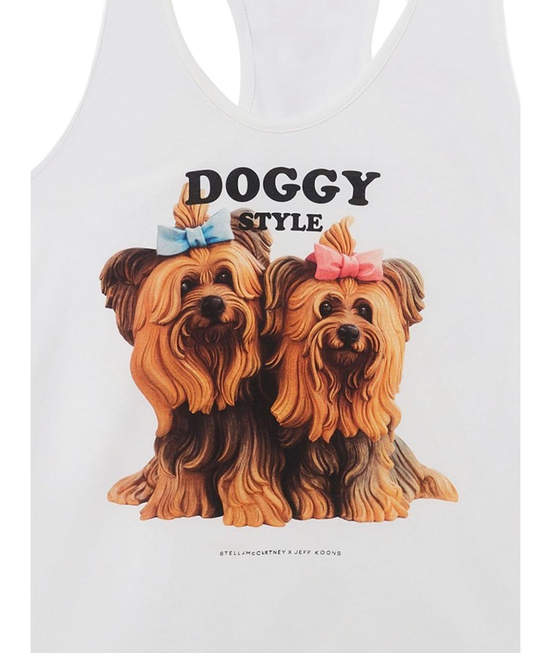 STELLA MCCARTNEY Белая хлопковая майка, фото 2