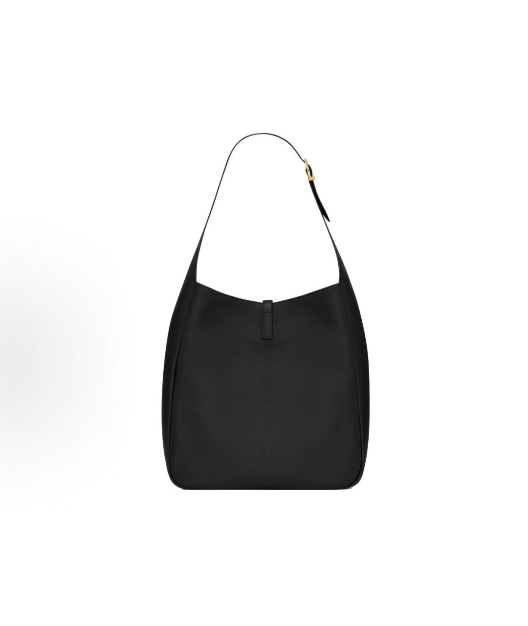 SAINT LAURENT Черная кожаная сумка тоут, фото 3