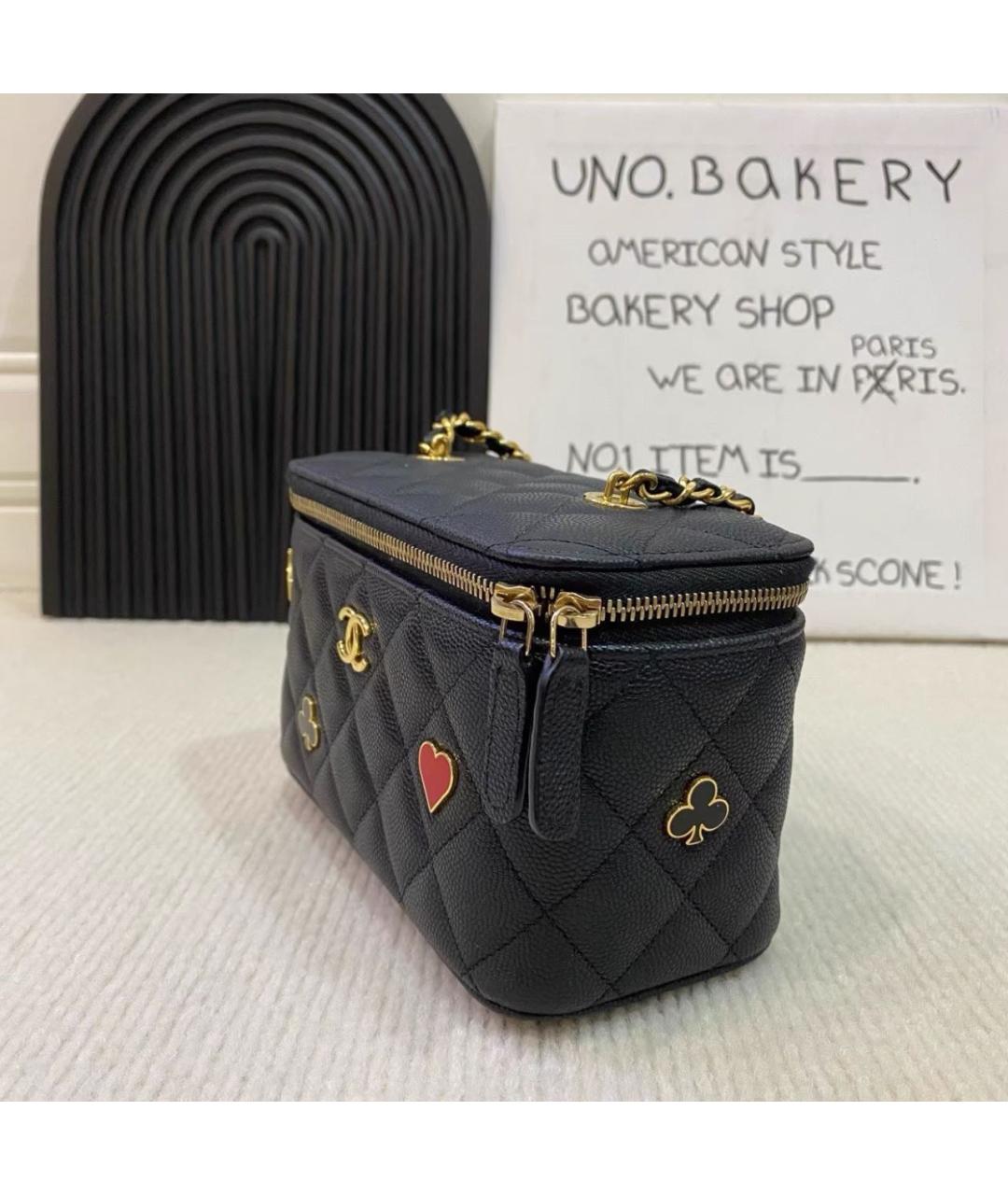 CHANEL Черная кожаная сумка через плечо, фото 6