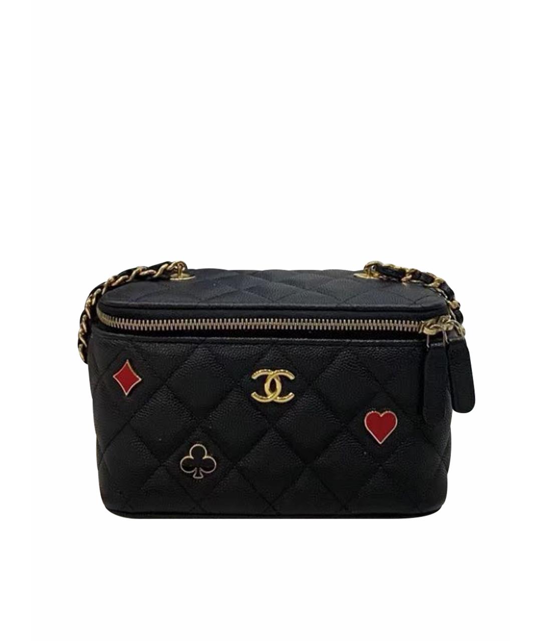 CHANEL Черная кожаная сумка через плечо, фото 1